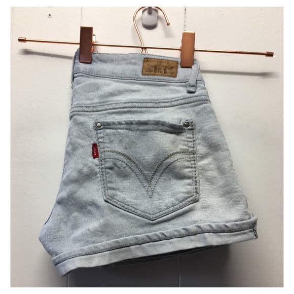 Levi's Pants - Levi’s | Shortie Short Denim Shorts Light Wash EUC